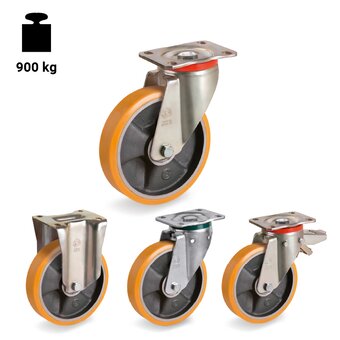 TR-65GH-P-PT-Roues avec montures pour charges lourdes et montures avec coupelles de forte épaisseur